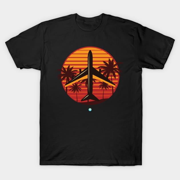 Summer Aircraft Pilot Gift T-Shirt by woormle